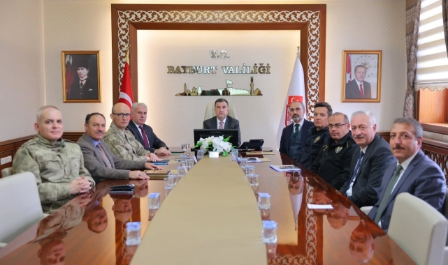 Bayburt'ta Üniversite Güvenlik Toplantısı yapıldı