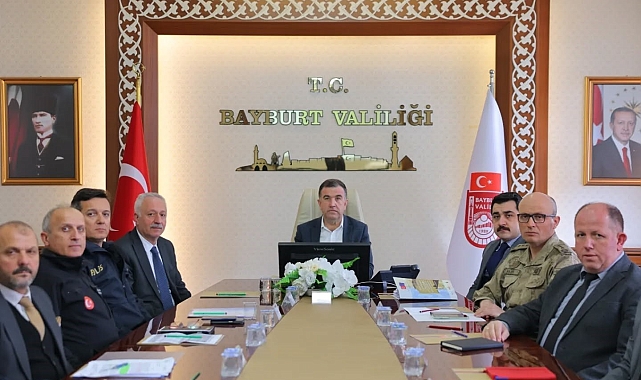 Bayburt'ta Yangın Güvenliği Değerlendirme Toplantısı yapıldı