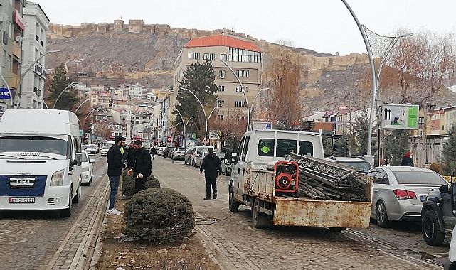 Cumhuriyet Caddesinde çalışma başlatıldı