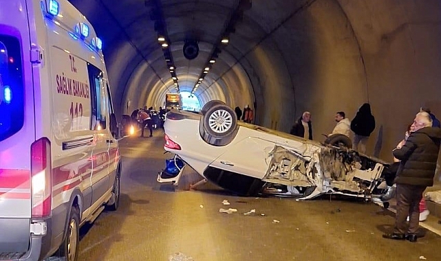 Ordu'da tünelde kaza: 7 yaralı