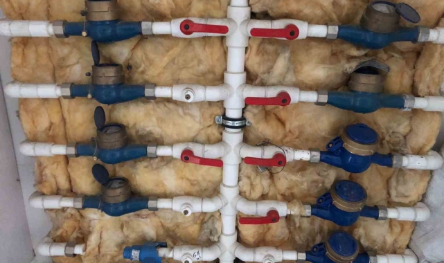Aydıntepe'de vatandaşlar sayaç ve su borusu donma riskine karşı uyarıldı