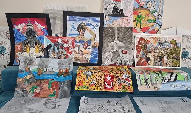 Bayburt'ta ‘Çanakkale Ruhu' temalı resim yarışması