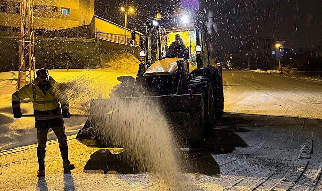 Bayburt'ta en düşük hava sıcaklığı Aydıntepe'de eksi 9 derece oldu