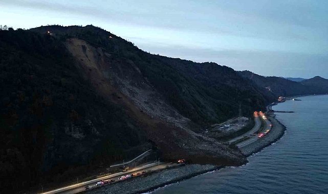 Karadeniz Sahil Yolu'nda heyelan tehlikesi artıyor