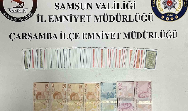 Samsun'da kumar operasyonu