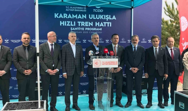 Bakan Uraloğlu: "Karaman Ulukışla hızlı tren hattı büyük bir dönüşümün kapısını aralayacak"