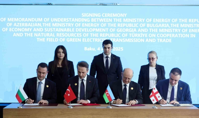 Türkiye, Azerbaycan, Gürcistan ve Bulgaristan Yeşil Elektrik İletimi ve Ticareti alanında anlaşma imzaladı
