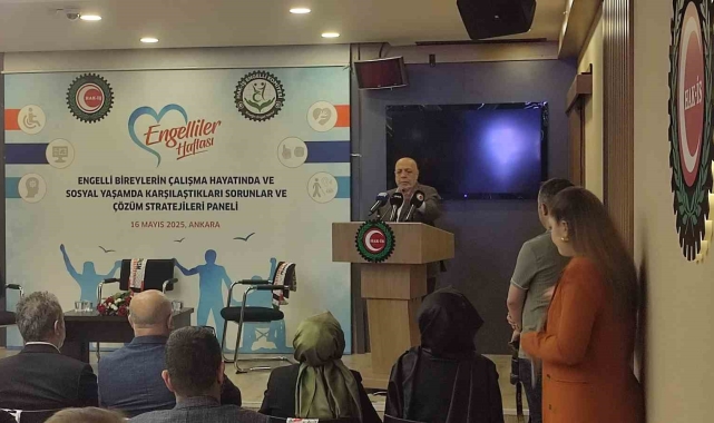 HAK-İŞ Genel Başkanı Arslan: "900 bine yakın HAK-İŞ üyesi içerisinde tespit edebildiğimiz engelli sayımız 5 bin 500 civarında"