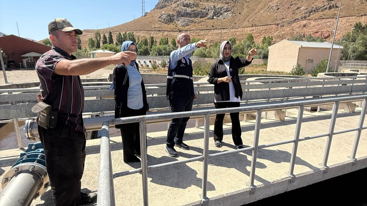 Atık su arıtma tesisi denetlendi