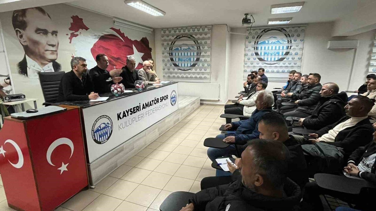 Kayseri U14 Ligi fikstür çekimi yapıldı