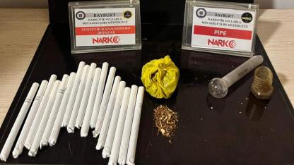 Bayburt’ta narkotik operasyonu: İki şüpheli yakalandı!