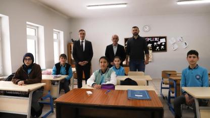 Milli Eğitim Müdürü Kahraman’dan Veysel Efendi Ortaokulu’na ziyaret