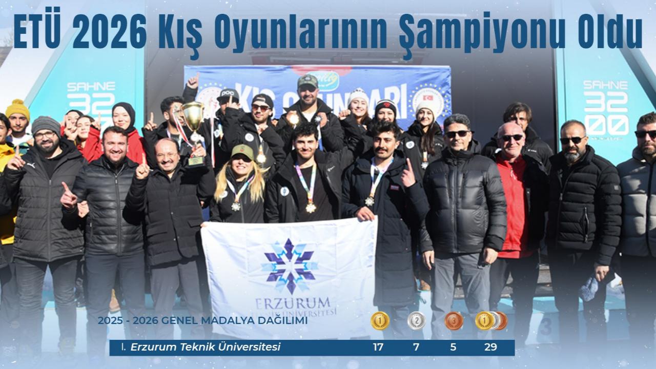 ETÜ 2026 kış oyunlarının şampiyonu oldu
