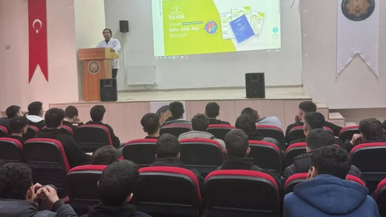 Öğrencilere sıfır atık bilinci anlatıldı